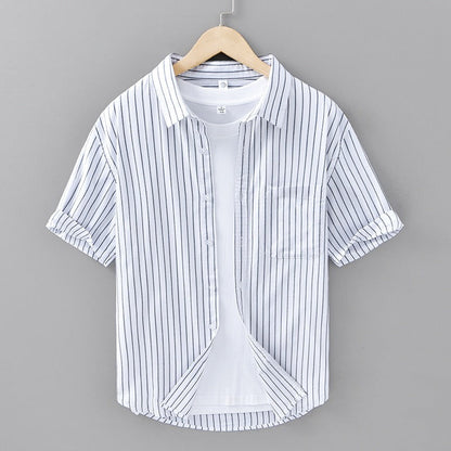 Serino Linen Striped Shirt