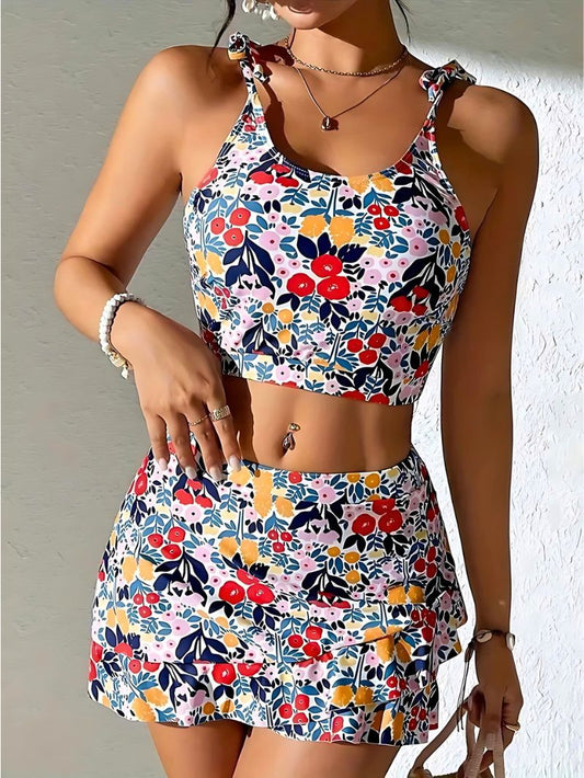 Wildflower Tankini Skort Set