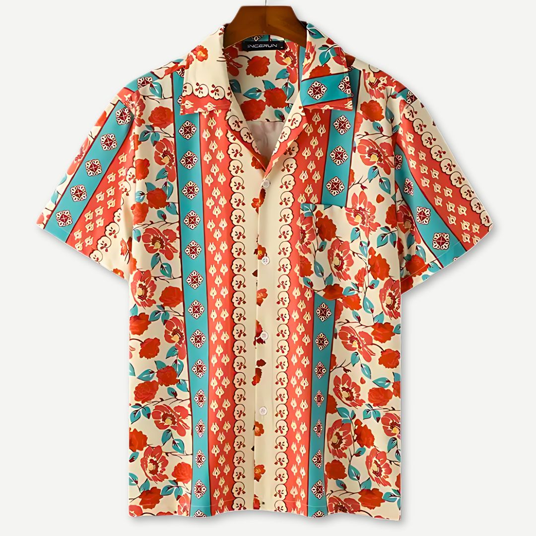 Rose Bloom Summer Collar Shirt