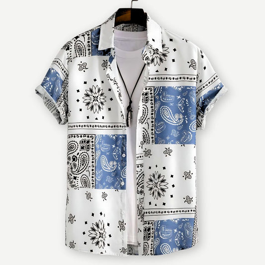 Relaxed Paisley Pattern Shirt