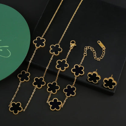 Clover Charm Jewelry Set