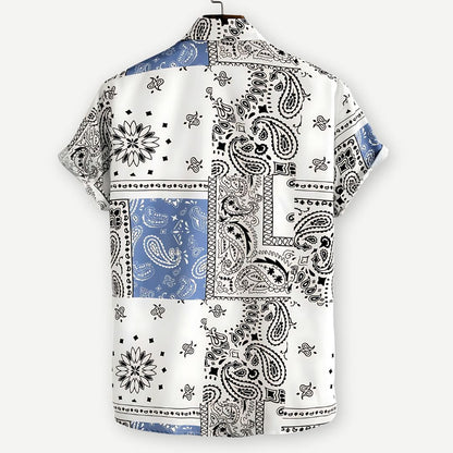 Relaxed Paisley Pattern Shirt