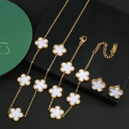 Clover Charm Jewelry Set