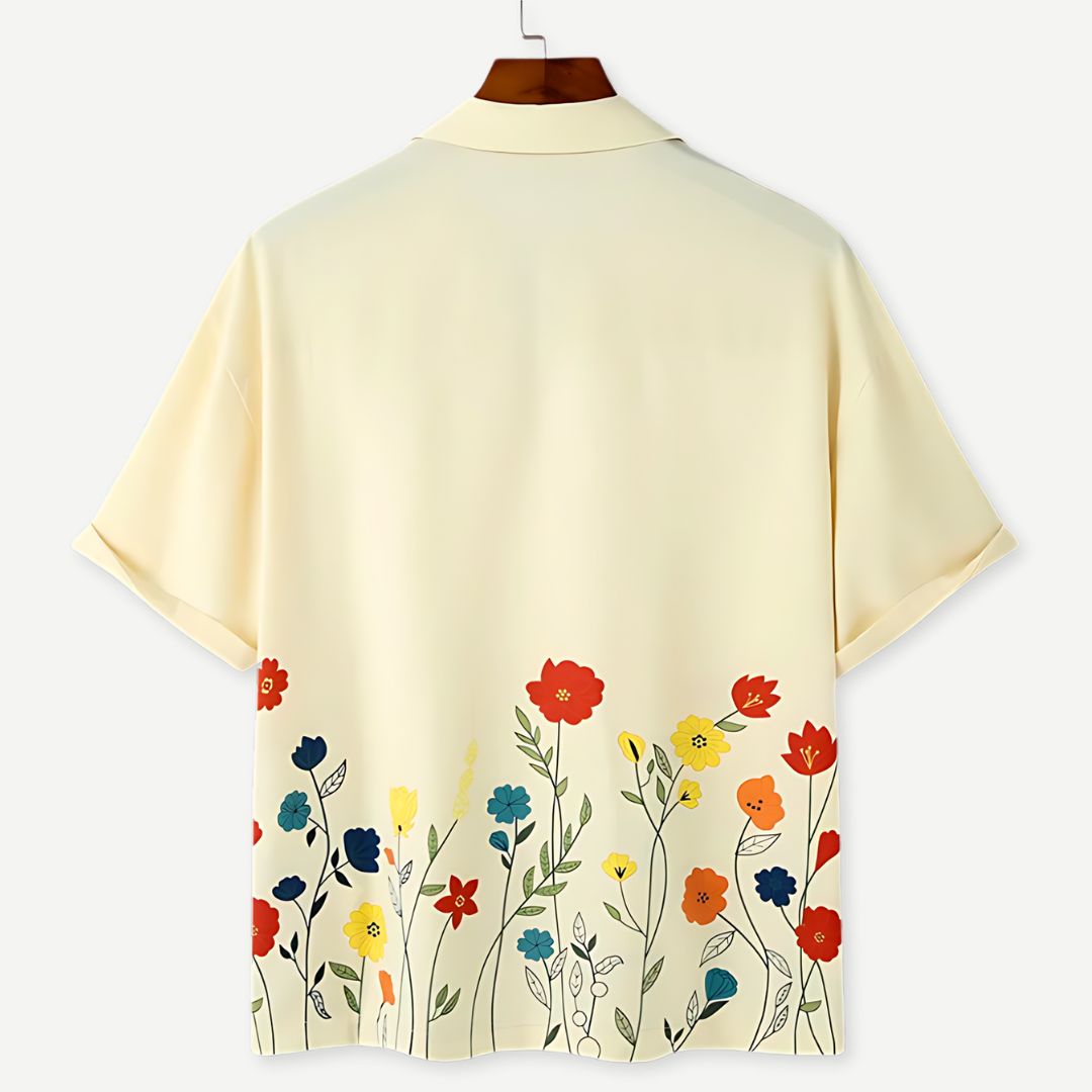 Floral Summer Collar Shirt