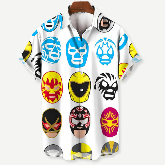 Relaxed Luchador Masks Shirt