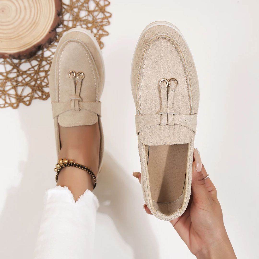 Suede Step Loafers