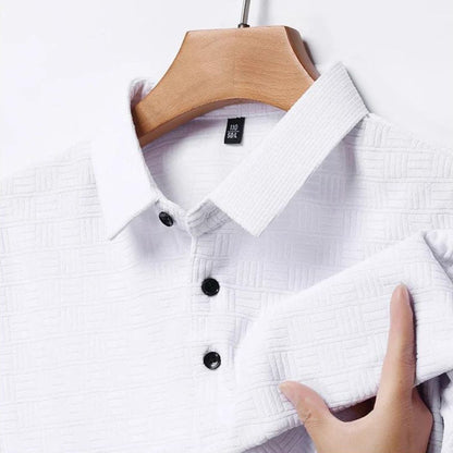 Textured Grid Polo