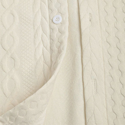 Lux Knitted Ivory Shirt