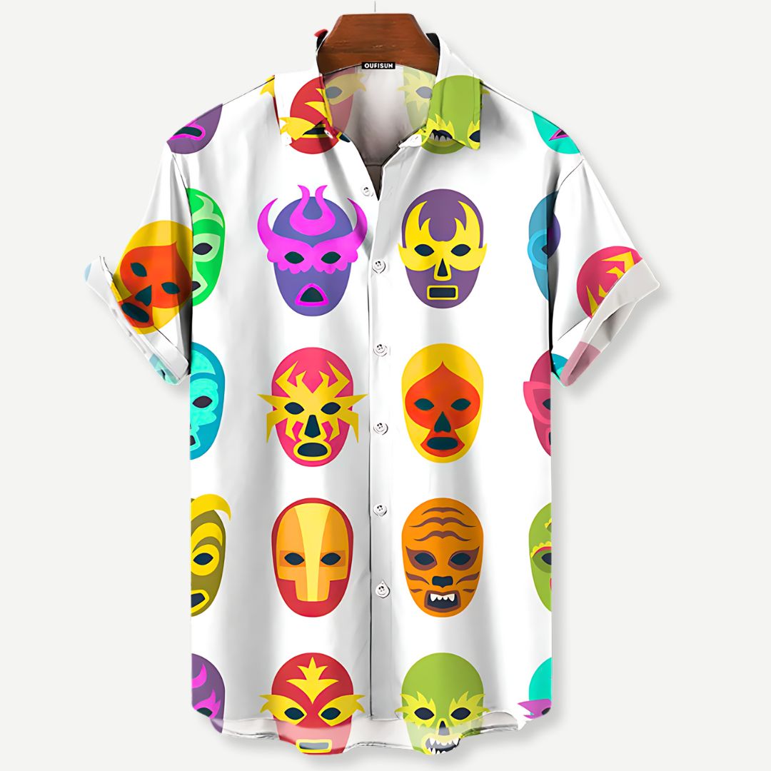 Relaxed Luchador Masks v2 Shirt