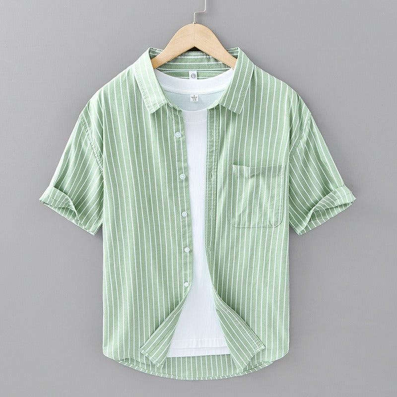 Serino Linen Striped Shirt