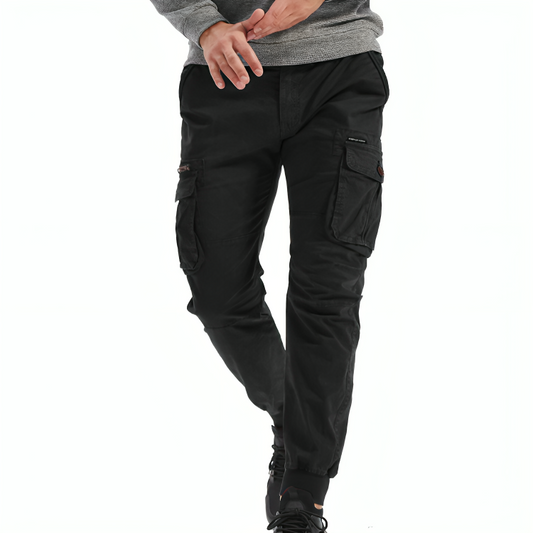 Mens Cotton Cargo Trousers