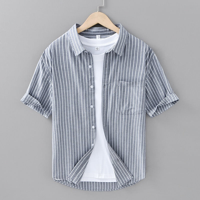 Serino Linen Striped Shirt