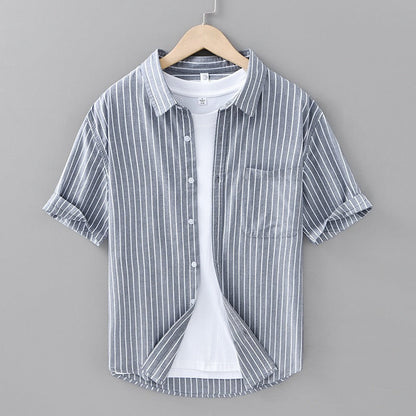 Serino Linen Striped Shirt