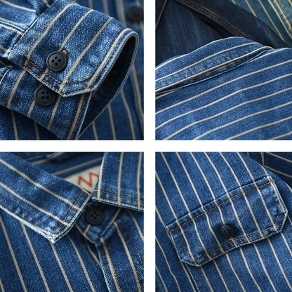 Retrovista™ - 1977 Vintage Button-Up Shirt