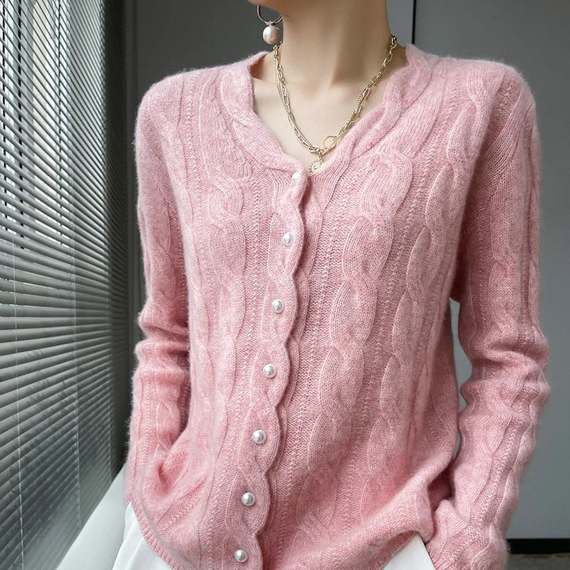 Athena 100% Wool Cardigan