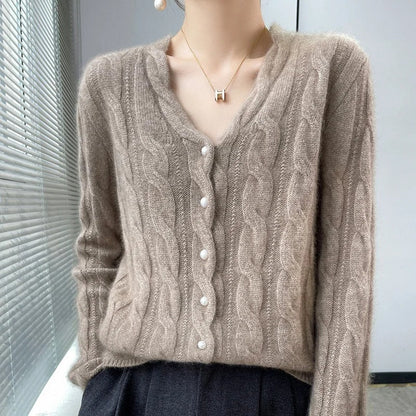 Athena 100% Wool Cardigan